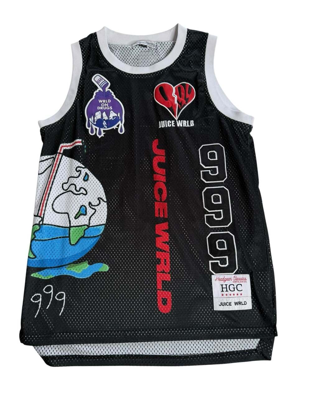 Headgear Classics Juice WRLD 999 Basketball Jersey Size S
